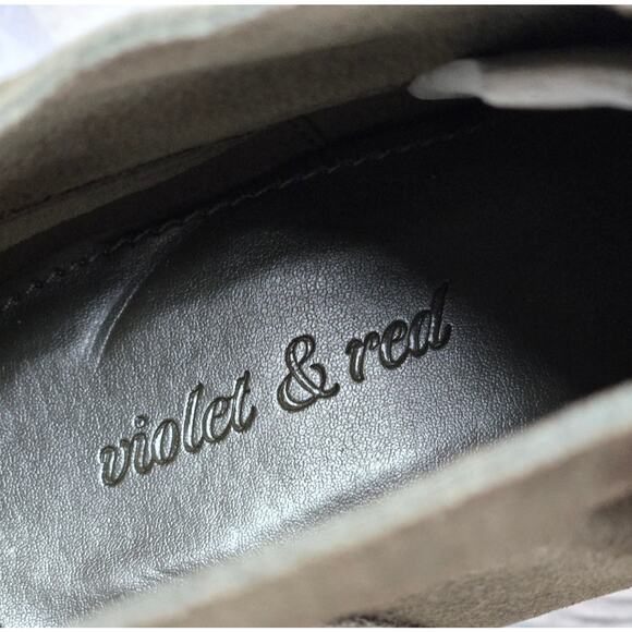 Violet &‎ Red Olive Cupid Bootie Stacked Block Heel 6 NWT - Picture 9 of 12